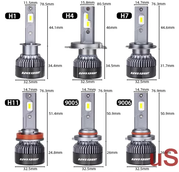 Светодиодная лампа для фар 4300K ​​K6C Светодиодная лампа HB3 H11 H1 HB4 40 Вт H7 H4
