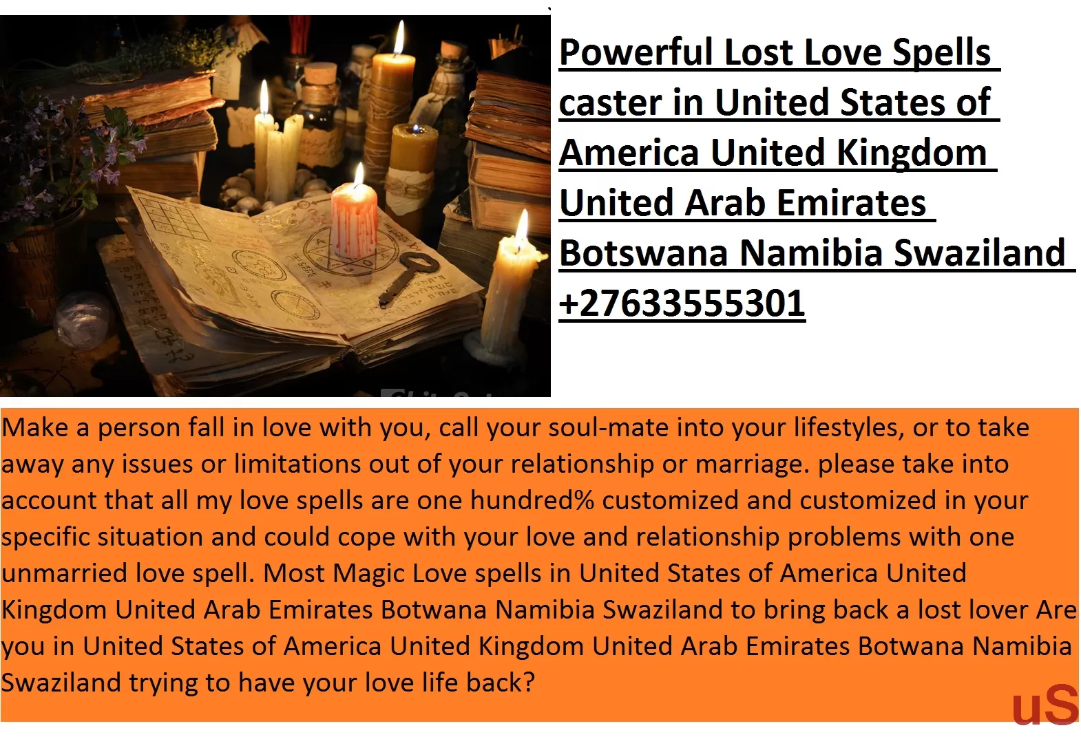 Fortune Teller Black magic specialist And Traditional Healer For all sorts of spells  +27633555301 E